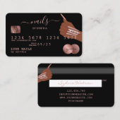 Clous Technicien Carte de crédit Styled Rose Gold  (Devant / Derrière)