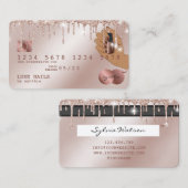 Clous Technicien Carte de crédit Styled Rose Gold (Devant / Derrière)