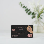 Clous Technicien Carte de crédit Styled Rose Gold (Debout devant)