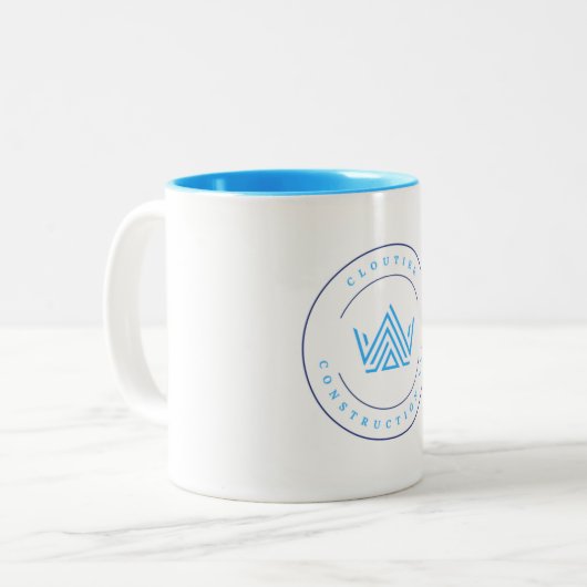 Cloutier Construction Logo Mug Personnalisé (Devant gauche)