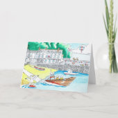 Clovelly, carte d'anniversaire Devon (Devant)