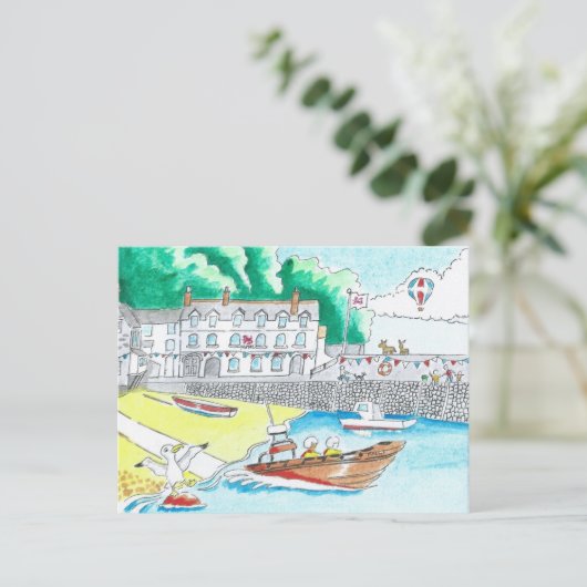 Clovelly, carte postale Devon (Debout devant)