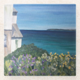 Clovelly Devon Glazen Onderzetter