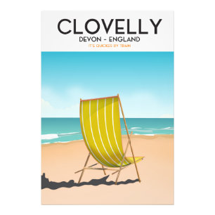 Clovelly, Devon vintage poster