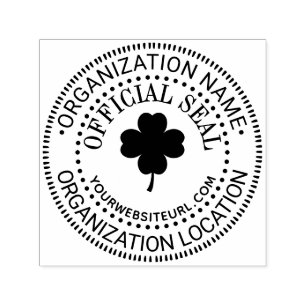 Clover Algemene Aangepaste Officiële Stempel Naam