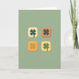Clover Art Vierkante Vector Stijl Kaart
