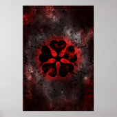 Clover book vijf zwarte bladgrimoire shamrock clov poster (Voorkant)