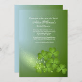 Clover Cascade Invitation Kaart (Voorkant / Achterkant)