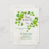 Clover Cascade St. Patrick's Uitnodiging (Voorkant / Achterkant)