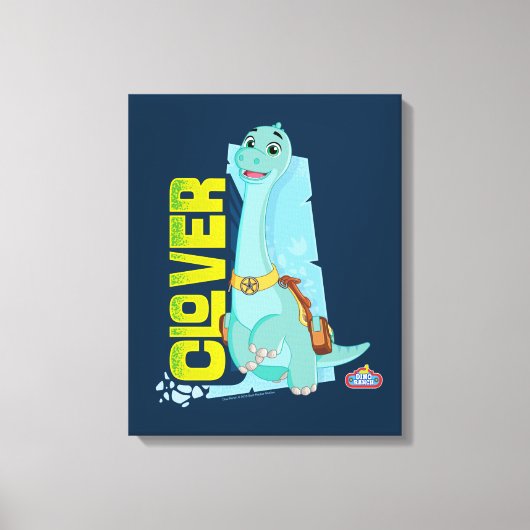 Clover | Dino Ranch Canvas Afdruk (Voorkant)