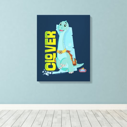 Clover | Dino Ranch Canvas Afdruk (Insitu (Houten vloer))
