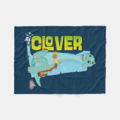 Clover | Dino Ranch Fleece Deken (Voorkant (Horizontaal))