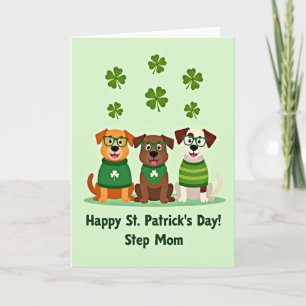 Clover Dogs Patroon Vakantietekaart Kaart