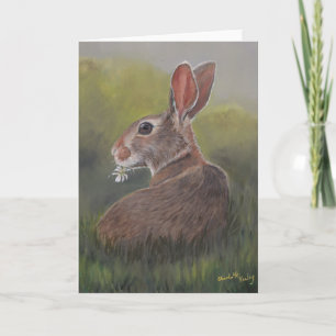 Clover Eater Bunny Rabbit Wenskaart Kaart