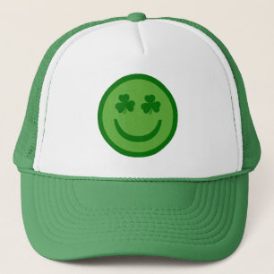 Clover Eyes Happy Face Trucker Hoed Pet