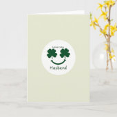 Clover Eyes Husband Love You Card Kaart (Gele Bloem)