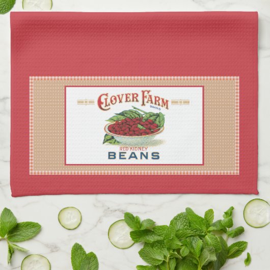 Clover Farm Étiquette serviette de cuisine (Plié)
