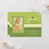 Clover Frame St. Patrick's Day Carte photo (Devant/Arrière en situation)