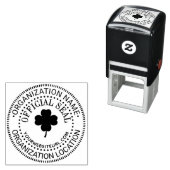 Clover Generic Custom Officiële Seal Naam Loc URL Zelfinktende Stempel (In situ)