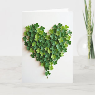 Clover Hart Liefde Wenskaart Kaart
