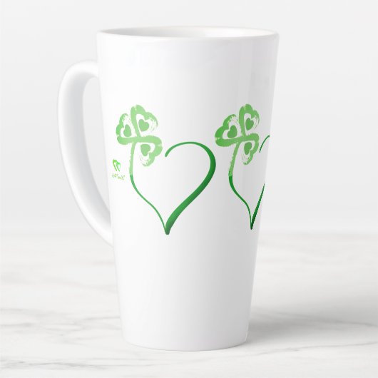 Clover Heart Latte Mok (Linkerhoek)