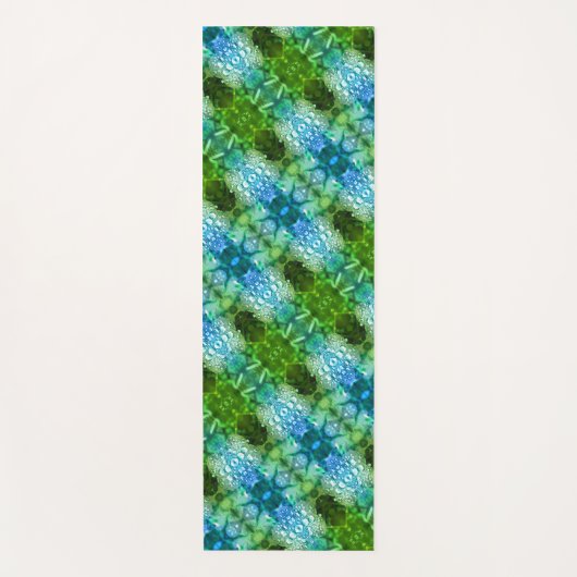 Clover Ikat Pouf x GL Yogamat (Voorkant)