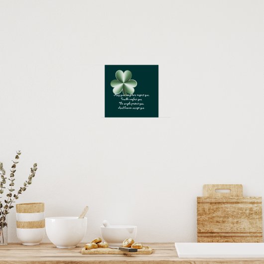 Clover - Irish Proverb Print (Keuken)
