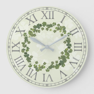 Clover Leaf, shamrock st patrick's day Grote Klok