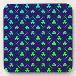 Clover Leaves St. Patrick's Day Patroon-53223 Bier Onderzetter