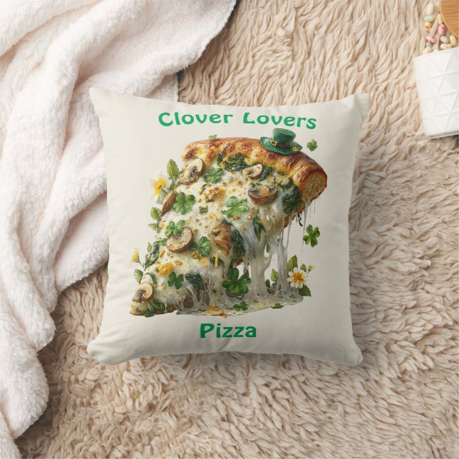 Clover Lovers Pizza St. Patrick’s Day Kussen (Deken)