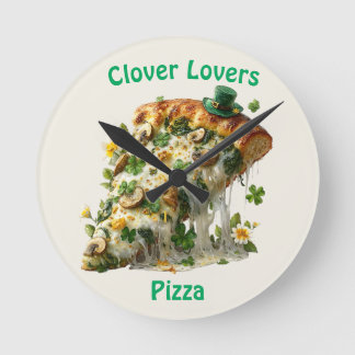 Clover Lovers Pizza St. Patrick’s Day Ronde Klok