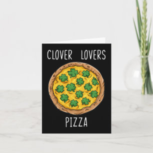 Clover Lovers Pizza St Patrick's Day Fun Jongens M Kaart