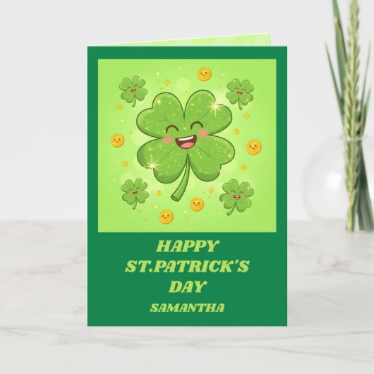 Clover Magic St. Patrick's Day Kaart (Voorkant)