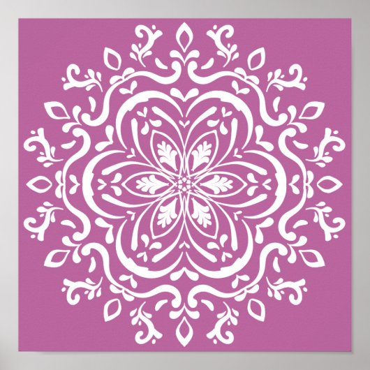 Clover Mandala Poster (Voorkant)