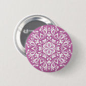 Clover Mandala Ronde Button 5,7 Cm (Voorkant /achterkant)