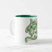 Clover Neurotransmitters Tweekleurige Koffiemok (Voorkant links)
