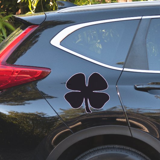 Clover noir extra large autocollant de contour (Coté voiture)