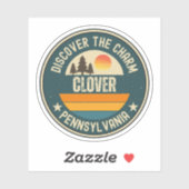 Clover, Pennsylvania Sticker (Vel)