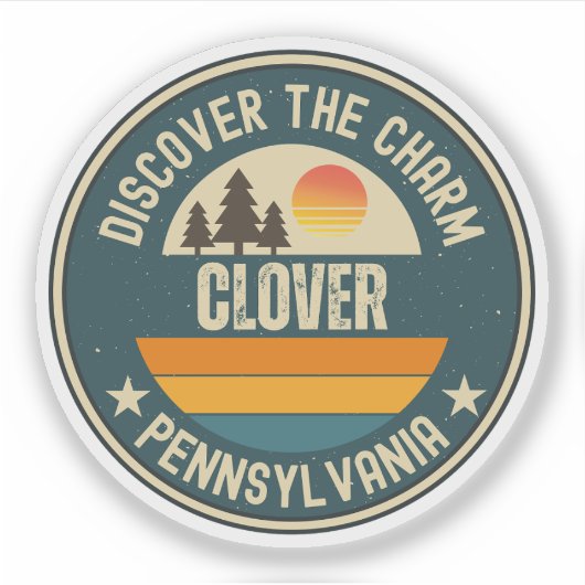 Clover, Pennsylvania Sticker (Voorkant)