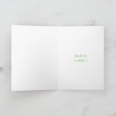Clover Polka dots Ladybug St Patricks Day Birthday Kaart (Binnen)