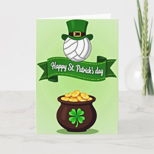 Clover Pot St. Patrick's Day Kaart (Voorkant)