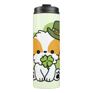 Clover Pup Love - St. Patrick's Day Dog Design Thermosbeker