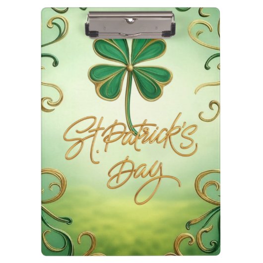 Clover Saint Patrick's Day Klembord (Voorkant)