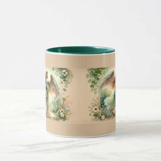 Clover Serenity Angel Coffee Cup Mug Mok (Midden)