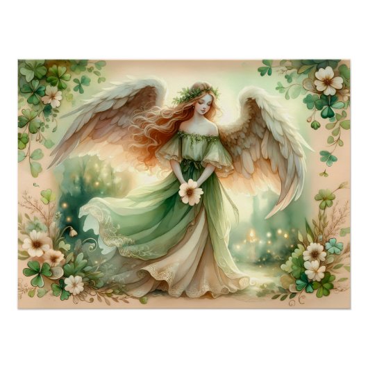 Clover Serenity Angel Perfect Poster (Voorkant)