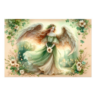 Clover Serenity Engel Foto Afdruk