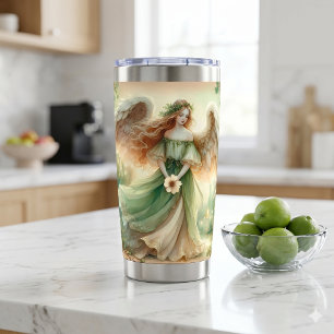 Clover Serenity Engel Geïsoleerde Drinkbeker