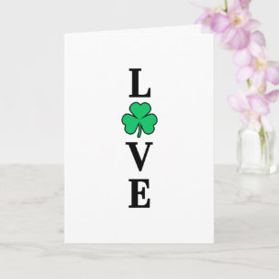 Clover Shamrock Ierland LIEFDE Elegant Algemeen Do Kaart