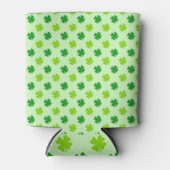 Clover Shamrock Irish Green Personalized Beer Blikjeskoeler (Voorkant)
