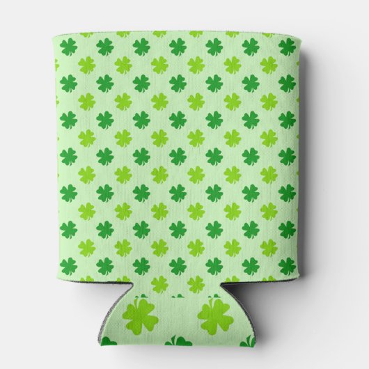 Clover Shamrock Irish Green Personalized Beer Blikjeskoeler (Achterkant)